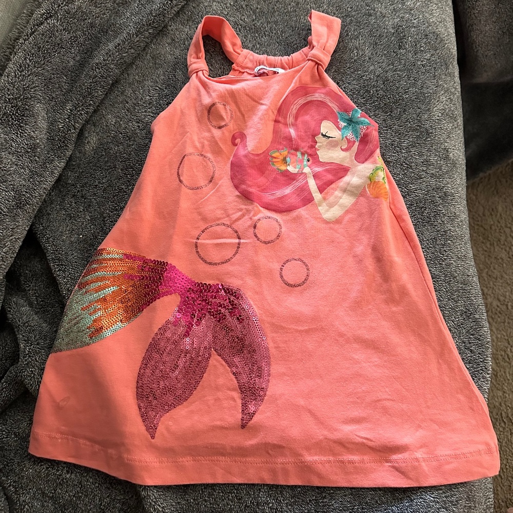 Mermaid sequin toddler dress